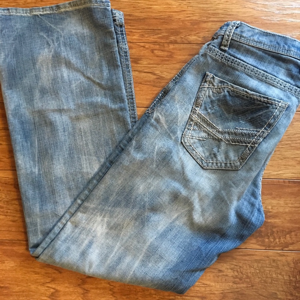 Men’s BKE Tyler 30R. I believe these are bootcut
